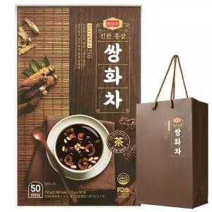 [셀러허브]한삼근 진한 홍삼 쌍화차 50포 x 1박스 (쇼핑백 증정) (S15945427)