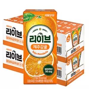 서울우유 리이브제주감귤190mlx48개