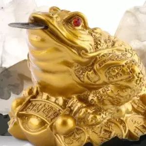 재물두꺼비 TB19SB57 풍수 돈 골드 개구리 선물 행운 재산 장식