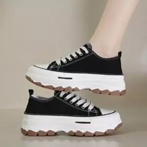 [옷자락]여성 데일리 캐주얼 통굽 키높이 운동화