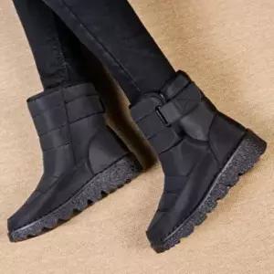 [옷자락]여성용 일상 편안한 따뜻한 겨울 방한 방수 패딩 눈부츠