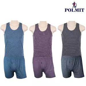 [폴밋]폴밋 PMT-369(1)외 국산 인견 남성 트렁크 팬티 런닝세트 총 6매입