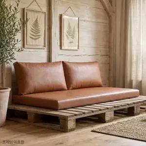 레토1800 인조가죽 와이드방석소파 소쿠션 별매) 3인용 와이드쿠션소파 소파베드 소파 원룸 인조가죽 레자