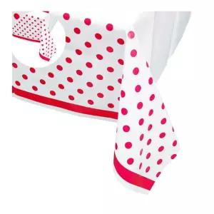 테이블보 레드 라인도트 레드 라인도트 테이블보