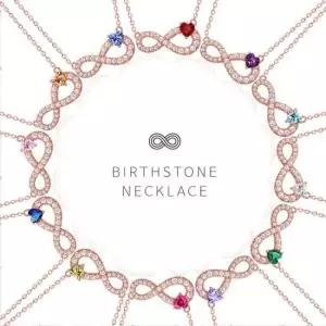탄생석컬러 탄생석 뫼비우스 목걸이 12종 컬러 택1