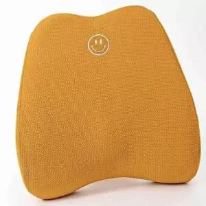 쇼파 의자 허리받침대 옐로우 쿠션 등받이 편안한 허리 지지대