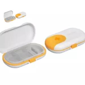 휴대용 알약 쪼개기 통 케이스 컷팅기 화이트 약