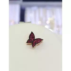 [하프클럽/] 세이브존05 14K 금 레드스톤 나비펜던트 GW12GP1641P-체인제외