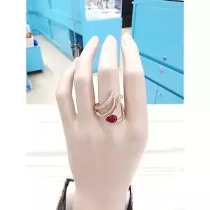 [하프클럽/ 주얼리] 세이브존05 Eleganc Best 다이아컷 루비 패션 오픈반지2 RRDC2