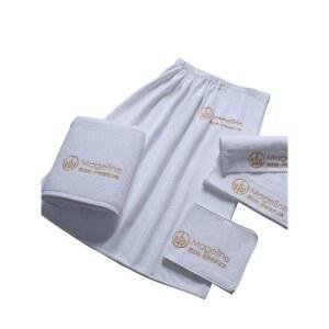 마사지가운 에스테틱 가운 코튼 왁싱 관리실 벨벳 화이트 85x150cm 480g 순면