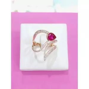 [하프클럽/ 주얼리] 세이브존05 Eleganc Best 다이아컷 루비 패션 오픈반지2 RRD24