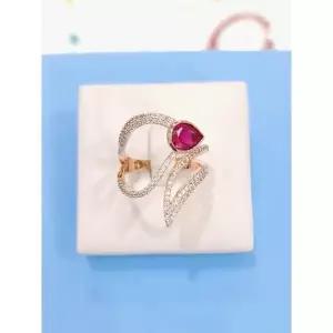 [하프클럽/ 주얼리] 세이브존05 Eleganc Best 다이아컷 루비 패션 오픈반지2 RRDB2