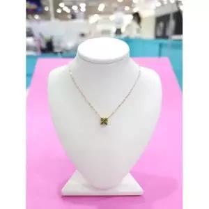 [하프클럽/ 주얼리] 세이브존05 스왈 스퀘어 베이직 목걸이(그린)01 RDA24010051