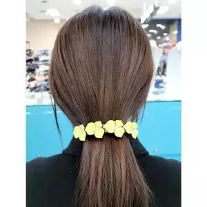 [하프클럽/ 주얼리] 세이브존05 프랑스 4플라워 중대 자동핀(연두투톤)2 RRDF24