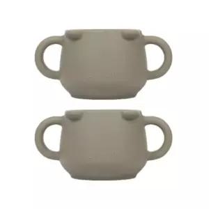 블루마마 자기주도 물 우유컵 애착 유아컵 베이지X2 BNA