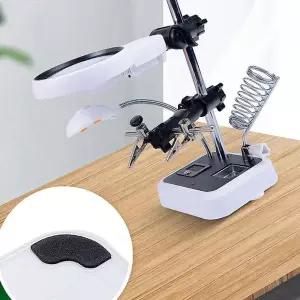 호환  2025년형 대 전원 공급 장치 포함 HD 시계 수리용 데스크 램프 손각인 용접 검사 금속 확대경