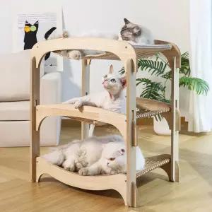 3단 선반 대형 스텝 반려견 창문 쿠션