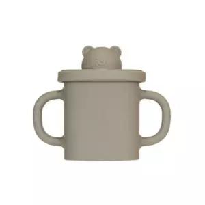 블루마마 아기 유아컵 스파우트 실리콘 휴대용 베이지 BNA