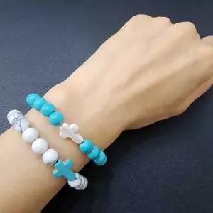 십자가 염주 팔찌 불교 명상