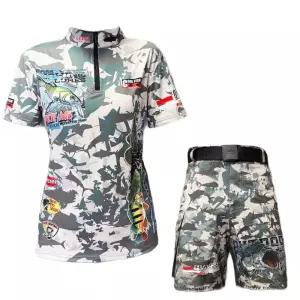 여름 낚시옷세트 기능성 캠핑 통기성 빠른 낚시바지 시원한 레저 자외선 낚시복 상하의