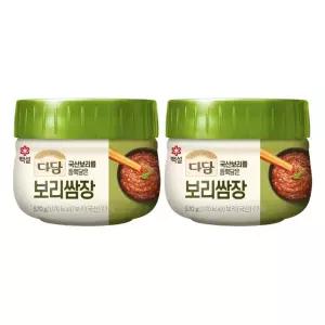 [CJ]백설 다담 보리쌈장 570g x2개