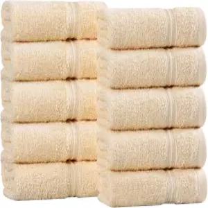 슈페리어 이집트 코튼 10피스 페이스 타월 세트 페이셜 스파 퀵 드라이 흡수성 욕실 액세서리 게스트 목욕