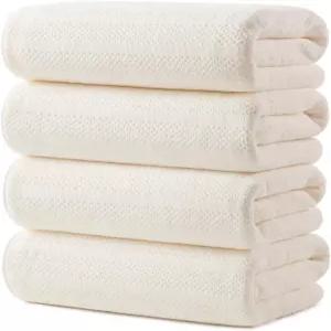 에코룩 마이크로파이버 목욕 타월 4팩 31 x 63인치 엑스트라 라지 세트 초소프트 고흡수성 4종 스파 수영장