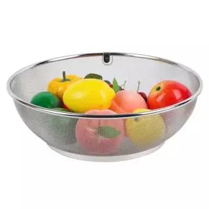 국산 스텐304 메쉬 볼 바구니 바스켓 야채 채반 6호
