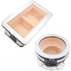 야끼니꾸화로 일본식 숯불 그릴 1인 꼬치구이 와규 규카츠 캠핑 원형 화로 이자카야