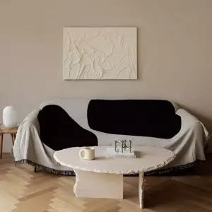 북유럽 블랙포인트 소파 러그 소파담요 천 타월 담요 커버 커버링