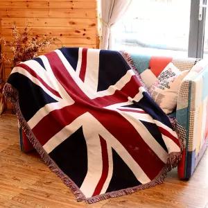 유니온잭 패턴 순면 대형 여름 쇼파 겨울 양면블랭킷 소파담요 캠핑용 집순