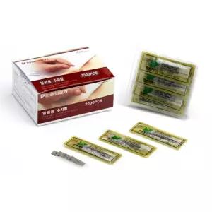 x200 손바닥 수지침 일회용 경혈침 바늘 자극봉 한방침 테이프침