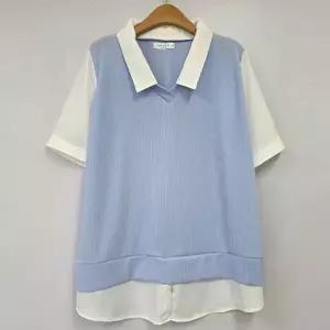 [나야홍]빅사이즈 603 베리배색카라루즈니트티 DBSU157_P419339357