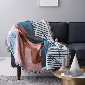 북유럽 디자인 태슬 소파 담요 다용도 블랭킷 패브릭