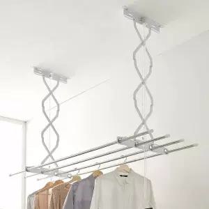 천장 VJP730Q6 빨래건조대 3단 125cm/베란다 천청형 빨래걸이