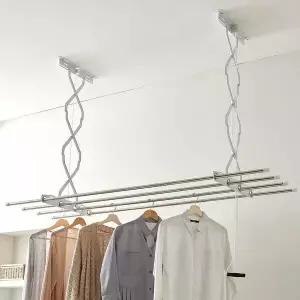 천장 EJO163Q1 빨래건조대 3단 185cm/빨래대 베란다 건조대봉