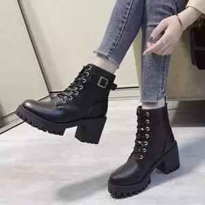 통굽 워커 신발 편한 겨울