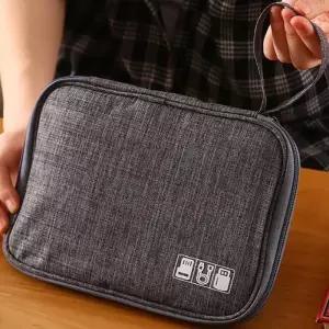 [신상오픈런]usb정리함 케이블 패브릭 지퍼파우치 노트북정리 (30485952)