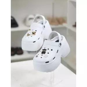 [하프클럽/]바이로쏘 세이브존03 클로그 키높이 플랫폼 PVC 8cm 뮬 샌들 SAV(BY)2