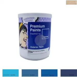 팬톤 외부 철문 외벽 페인트 1L 반광 블루 실외 콘크리트 시멘트 페인팅