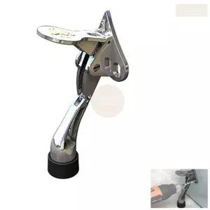 유광 원터치 나사 피스 시공 형 도어 스토퍼 말발굽 말굽 밟으면열리는