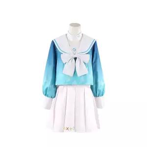 블루 아카이브 아로나 가발 세트 XS 사이즈 할로윈 교복 남성 의상 프라나