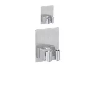 청소용품보관 타공없이 청소 도구와 우산을 걸어 두는 홀더 X 2개입