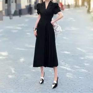 [디작소]여성 언밸런스 플리츠 치마 반팔 정장 원피스 (35333875)