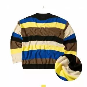 스트라이프 패턴 루즈핏 남성 니트 스웨터 DMG-KN-Q4525973