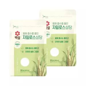 백설 하얀 자일로스 설탕 500g x2개
