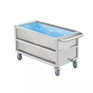 스테인리스 이동식 사각물탱크 우수받이 물저장 탱크 트롤리 저수조 농장