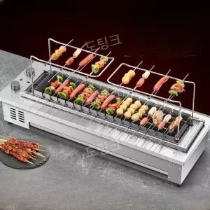 양꼬치 기계 자동 회전 바베큐 그릴 꼬챙이 불판 숯불 양꼬치구이