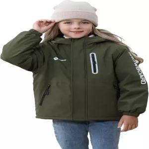 소녀 방수 겨울 스키 재킷 - 야외 모험을 위한 후드가 달린 따뜻한 플리스 안감 방풍 스노우 코트