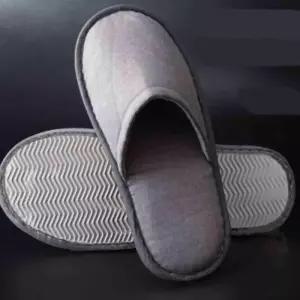 [라일리] Rly 호텔 패브릭슬리퍼 그레이 거실슬리퍼 오피스슬리퍼